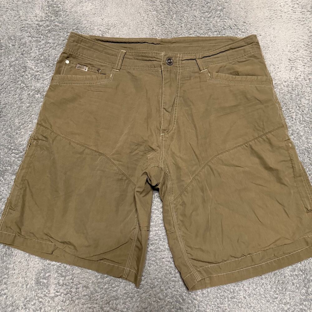 Kuhl Renegade Shorts Mens 36 Brown 10" Inseam Technical Hiking